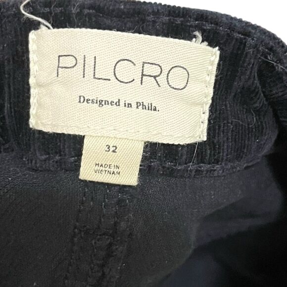 Anthropologie Pilcro Corduroy Pants Women’s 32 Navy High Rise Skinny Fall Casual - Picture 11 of 13